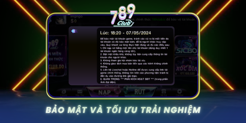 Bao Mat Va Toi Uu Trai Nghiem