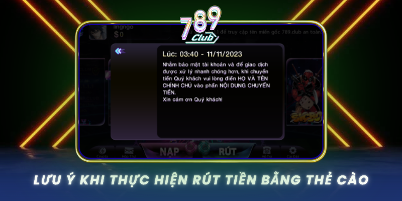 Luu Y Khi Thuc Hien Rut Tien Bang The Cao