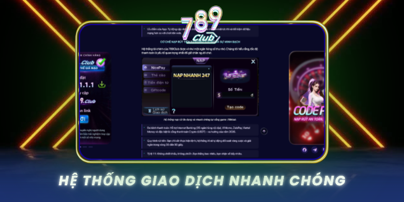 He Thong Giao Dich Nhanh Chong