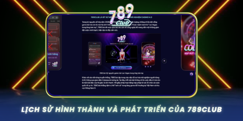 Lich Su Hinh Thanh Va Phat Trien Cua 789Club